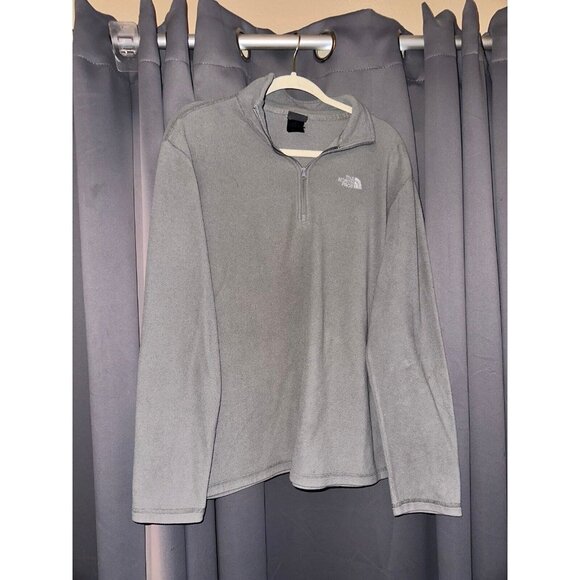 Men’s north face fleece pullover jacket gray medium - Picture 1 of 3